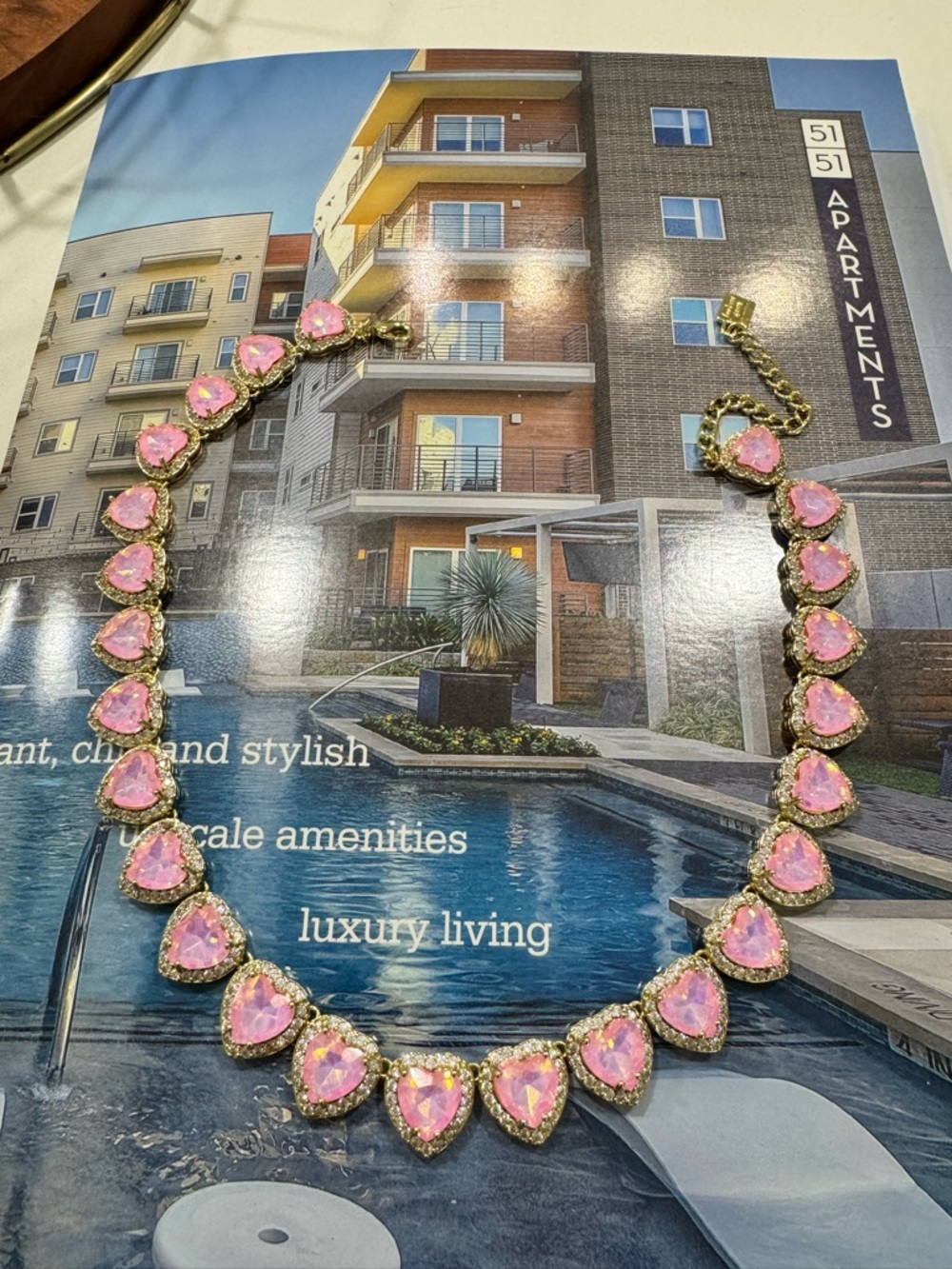 Feed Me Gems Frosted Sweetheart Necklace